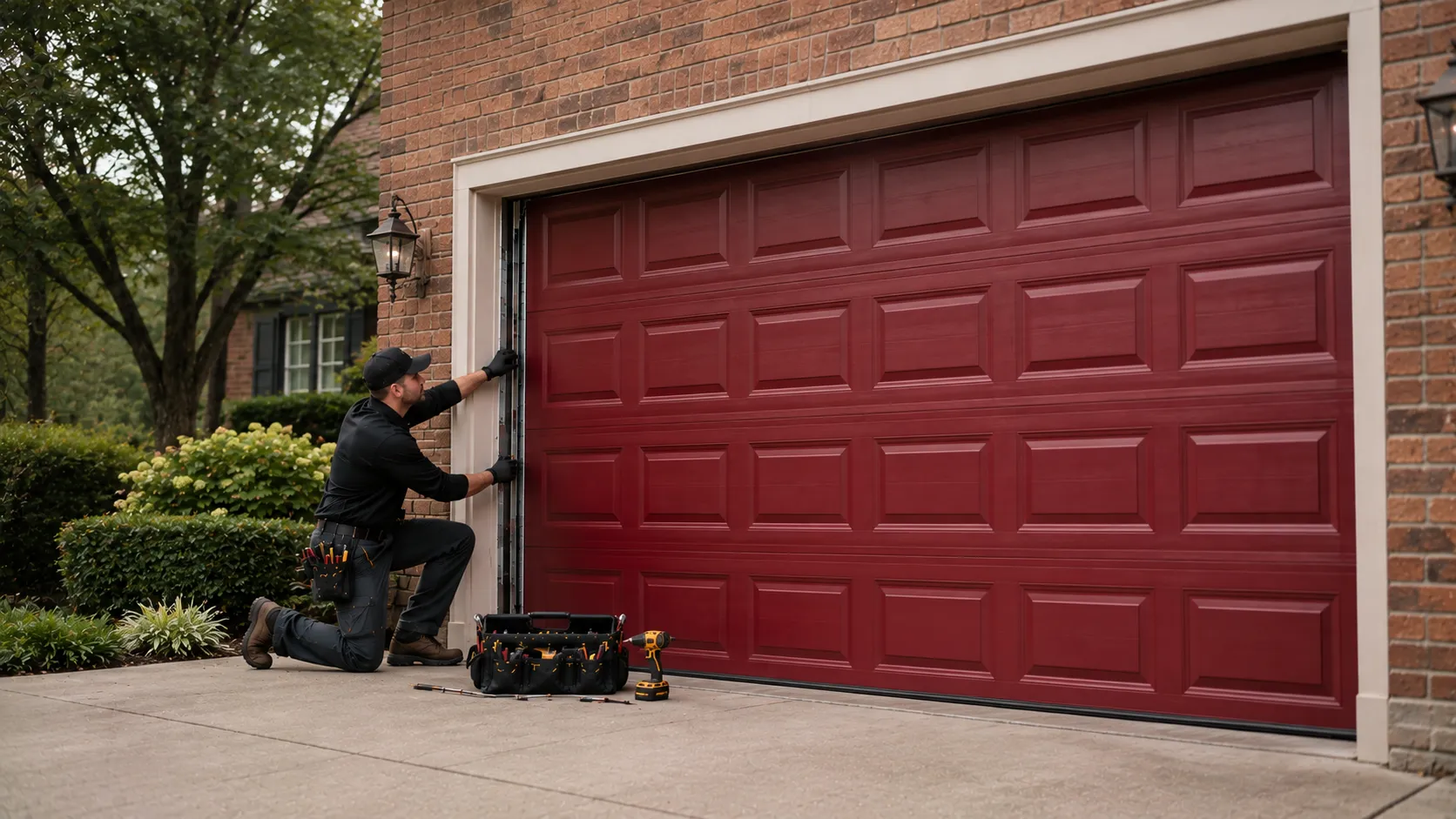 Garage door work on a home in Gilbert
