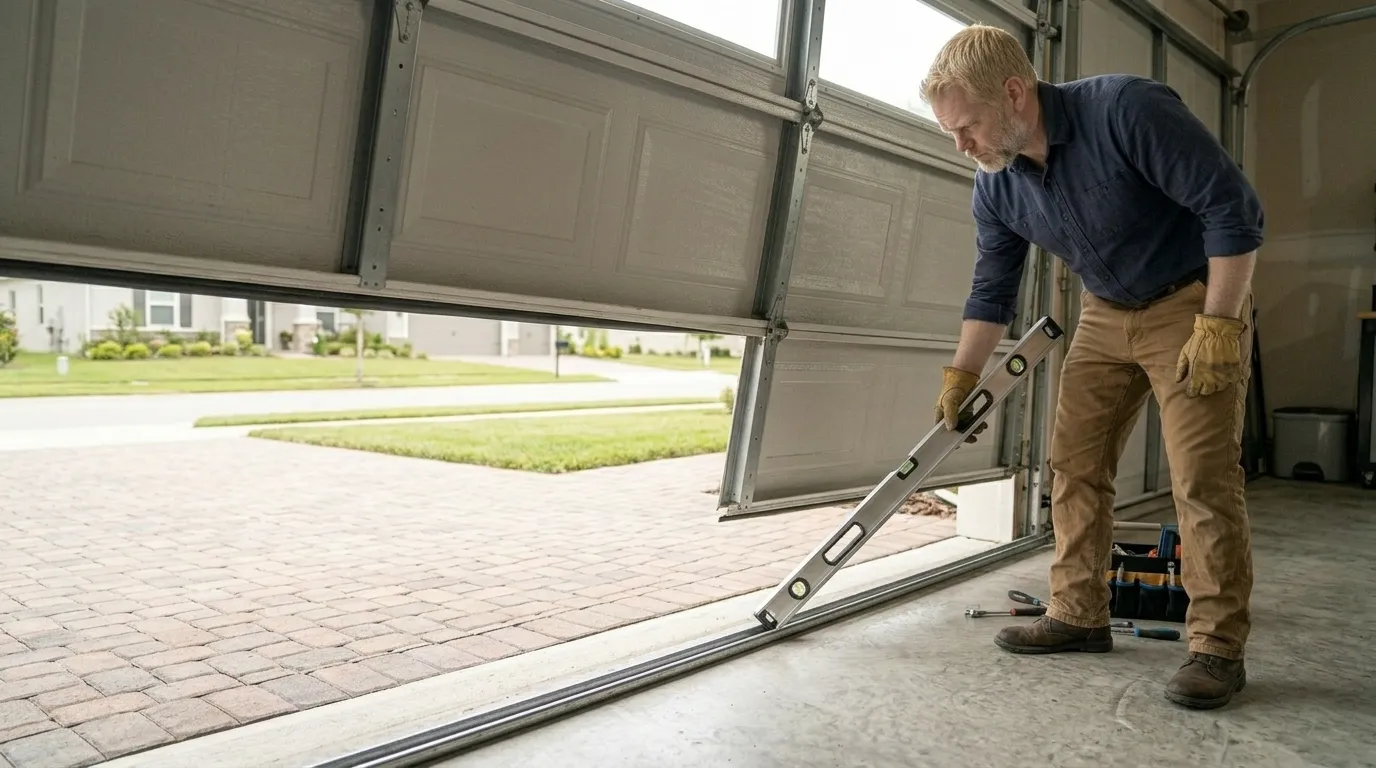 Off-Track Garage Door Repair for Sacaton Homes in Gilbert